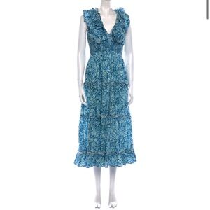 Love the label ruffle maxi dress